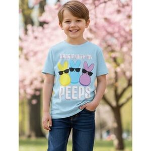 Peeps Easter Marshmallow "Hanging With My Peeps" Youth Graphic Tee